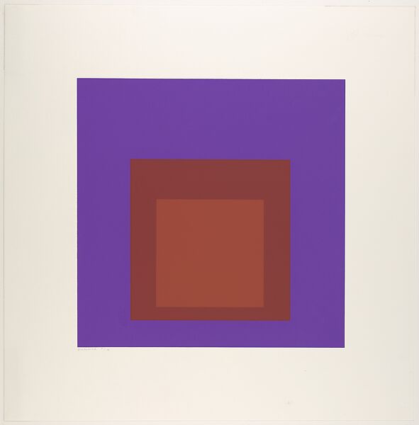 Palatial, from "Soft Edge–Hard Edge", Josef Albers (American (born Germany), Bottrop 1888–1976 New Haven, Connecticut), Color screenprint 