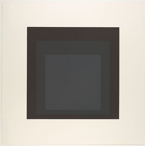 Late, from "Soft Edge–Hard Edge", Josef Albers (American (born Germany), Bottrop 1888–1976 New Haven, Connecticut), Color screenprint 