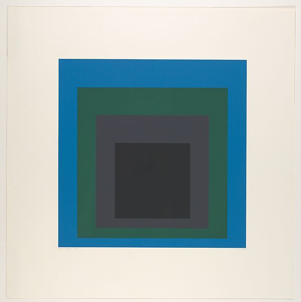 Porta Negra, from "Soft Edge–Hard Edge", Josef Albers (American (born Germany), Bottrop 1888–1976 New Haven, Connecticut), Color screenprint 
