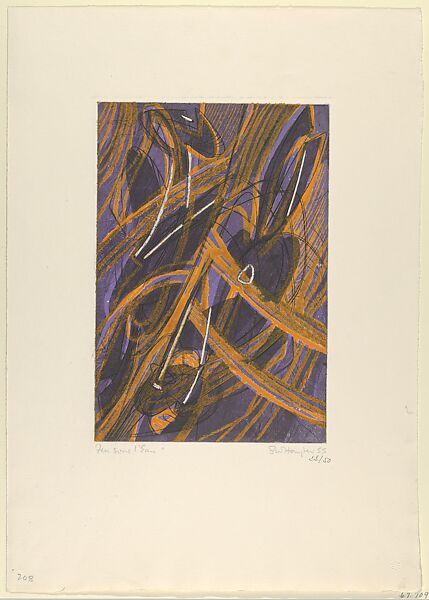 Feu Sous l'eau, Stanley William Hayter (British, London 1901–1988 Paris), Engraving, soft-ground etching and scorper, color 