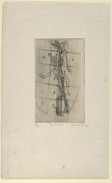 Jeu d'enfants, Stanley William Hayter (British, London 1901–1988 Paris), Engraving, soft-ground etching and scroper 