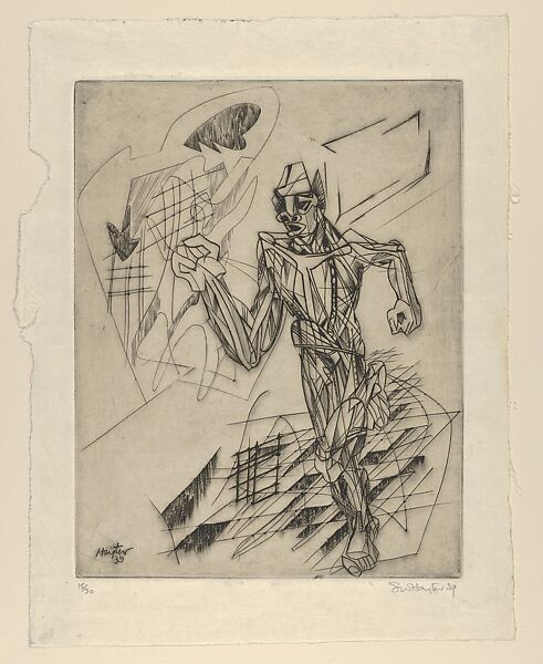 Runner, Stanley William Hayter (British, London 1901–1988 Paris), Engraving 