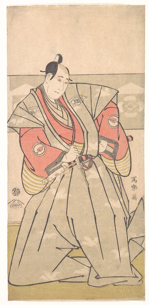 The Actor Sawamura Sojuro III, Tōshūsai Sharaku (Japanese, active 1794–95), Woodblock print; ink and color on paper, Japan 