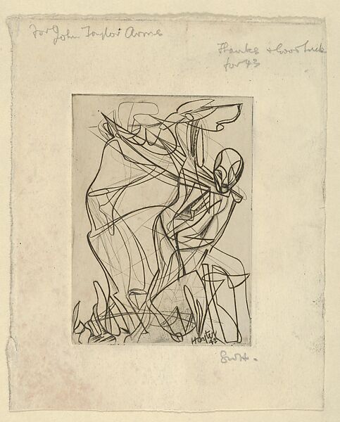 La bêche, Stanley William Hayter (British, London 1901–1988 Paris), Engraving 