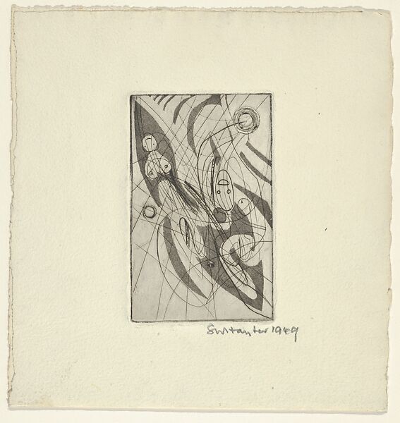 Untitled, Stanley William Hayter (British, London 1901–1988 Paris), Engraving, soft-ground etching, and scorper 