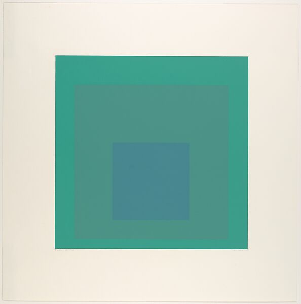 Emeraude, from "Soft Edge–Hard Edge", Josef Albers (American (born Germany), Bottrop 1888–1976 New Haven, Connecticut), Color screenprint 