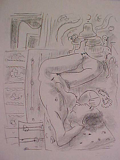Upside-Down Nude with a Stove, Henri Matisse (French, Le Cateau-Cambrésis 1869–1954 Nice), Lithograph