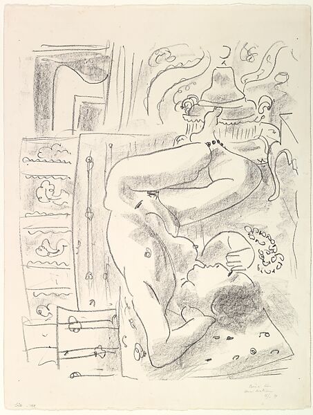 Upside-Down Nude with a Stove, Henri Matisse (French, Le Cateau-Cambrésis 1869–1954 Nice), Lithograph 