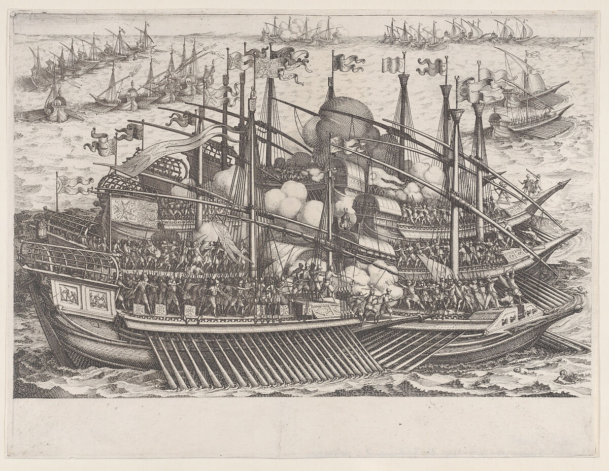 Naval Combat, Jacques Callot (French, Nancy 1592–1635 Nancy), Etching