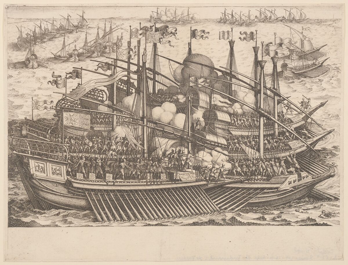 Naval Combat, Jacques Callot (French, Nancy 1592–1635 Nancy), Etching 