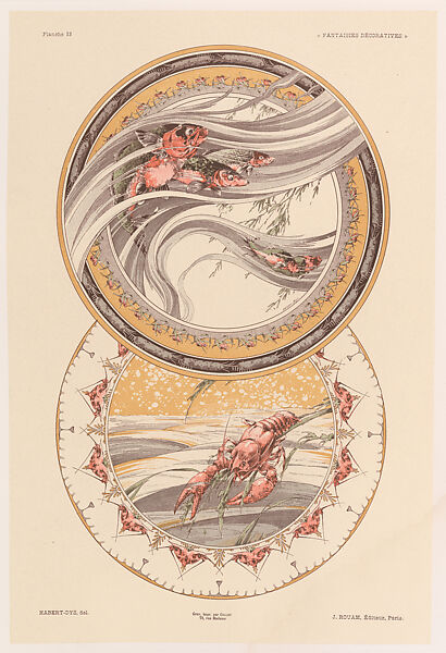 Fantaisies Décoratives, Jules-Auguste Habert-Dys (French, Fresnes 1850–1930), Chromolithography