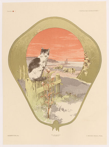 Fantaisies Décoratives, Jules-Auguste Habert-Dys (French, Fresnes 1850–1930), Chromolithography