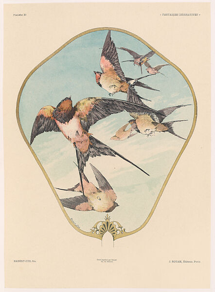 Fantaisies Décoratives, Jules-Auguste Habert-Dys (French, Fresnes 1850–1930), Chromolithography
