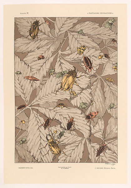 Fantaisies Décoratives, Jules-Auguste Habert-Dys (French, Fresnes 1850–1930), Chromolithography