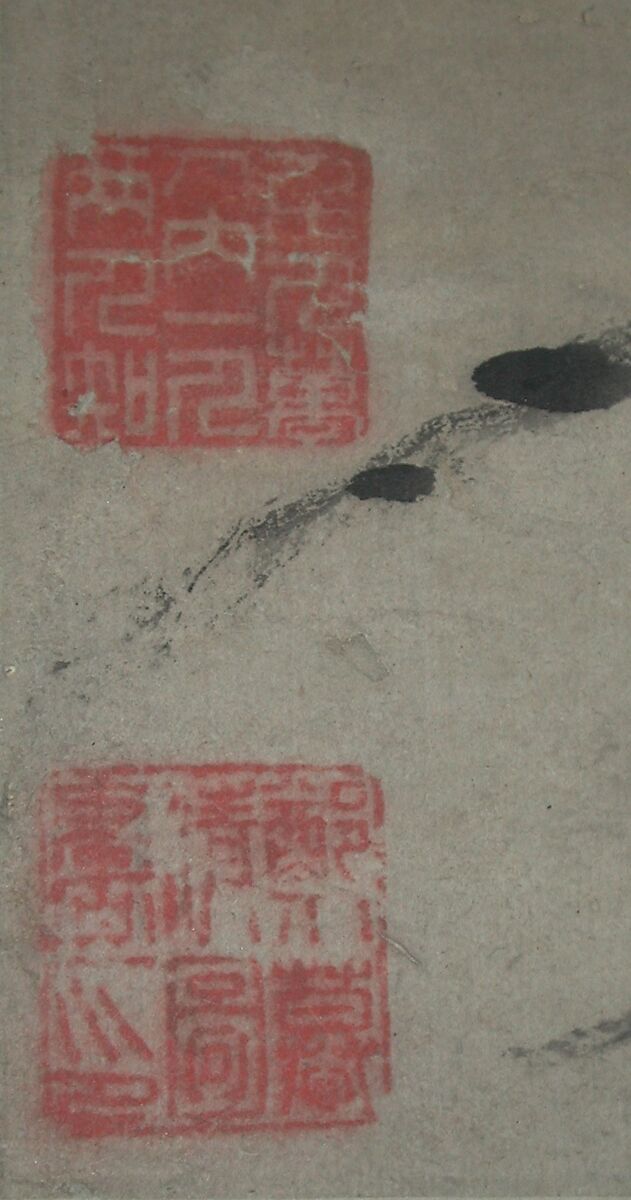 Boating beneath Echo Hill, Mei Qing (Chinese, 1623–1697), Hanging scroll; ink on paper, China