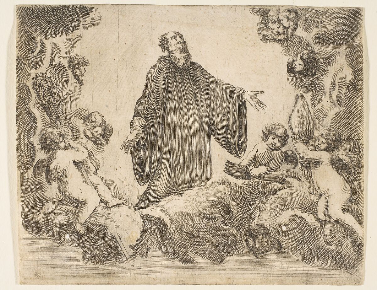 St. Anthony, Archbishop of Florence, Etched by Stefano della Bella (Italian, Florence 1610–1664 Florence), Etching 
