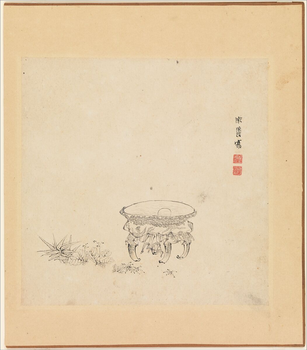 Miscellaneous Studies, Chen Hongshou (Chinese, 1598/99–1652), Album of twelve paintings; ink on paper, China
