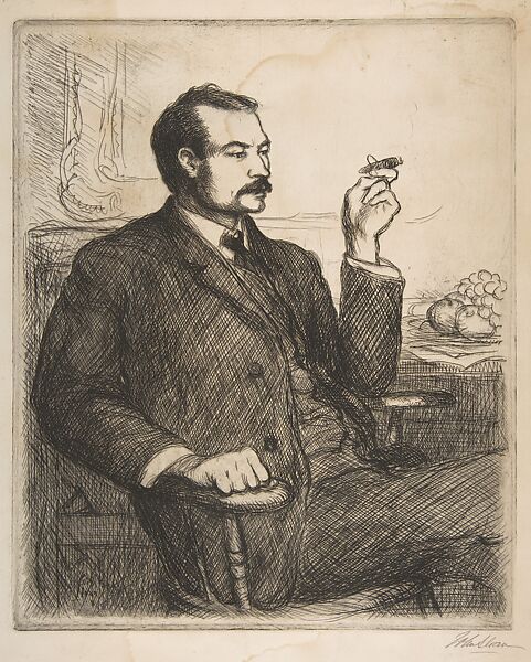 Charles Paul de Kock (verso); Robert Henri (recto), John Sloan (American, Lock Haven, Pennsylvania 1871–1951 Hanover, New Hampshire), Etching 