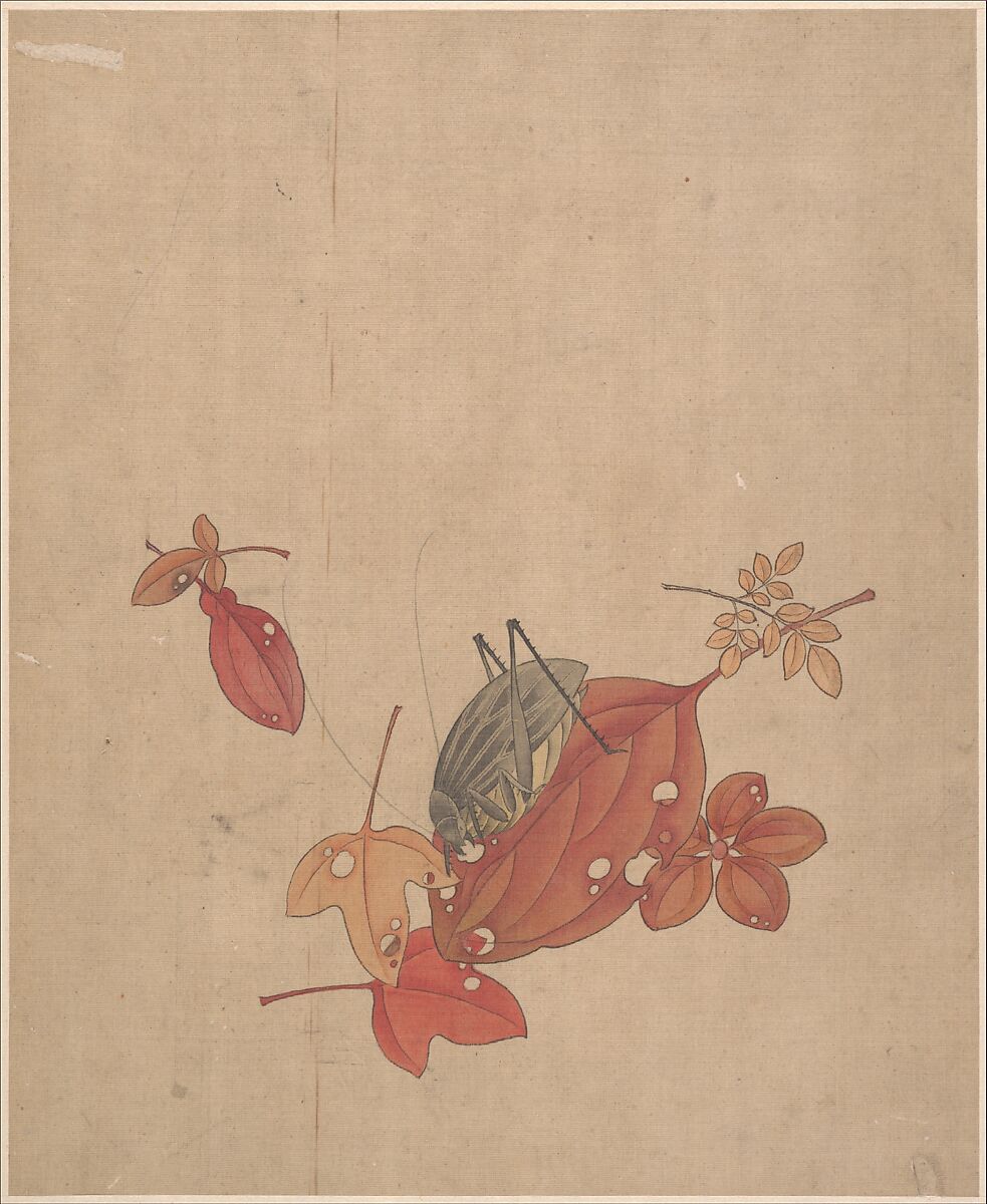 Figures, flowers, and landscapes, leaves a–d by Chen Hongshou (Chinese, 1598/99–1652), Album of eleven leaves; ink and color on silk, China