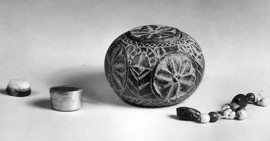 Reliquary with Contents, Schist, Pakistan (ancient region of Gandhara) 