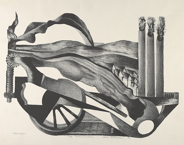 Via Northwestern, Ida York Abelman (American, New York 1910–2002), Lithograph