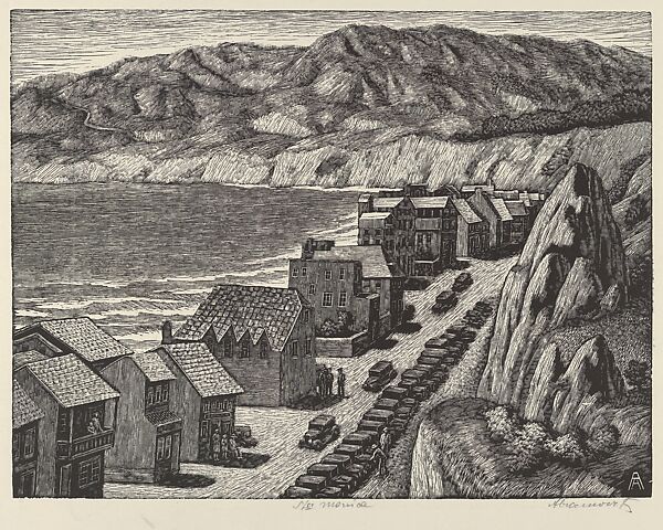 St. Monica, Albert Abramovitz (American, 1879–1963), Wood engraving
