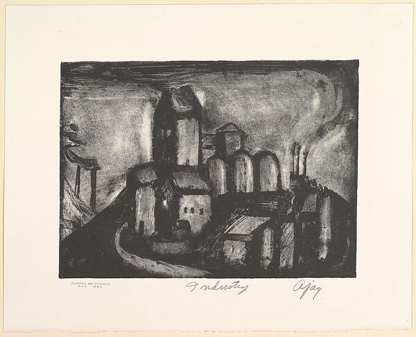 Industry, Abe Ajay (American, Altoona, Pennsylvania 1919–1998 Bethel, Pennsylvania), Lithograph 