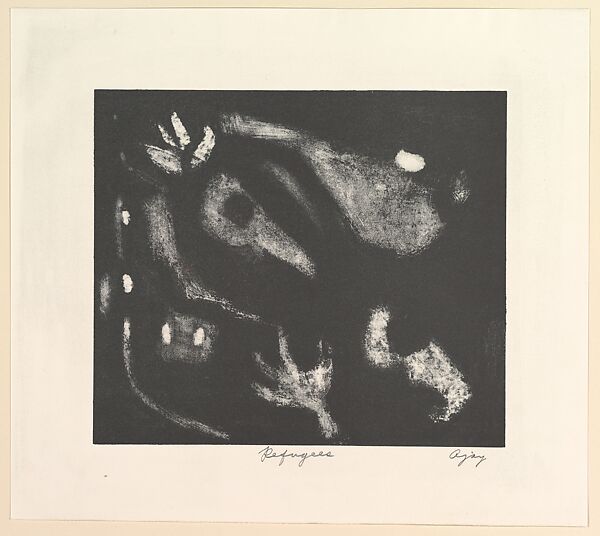 Refugees, Abe Ajay (American, Altoona, Pennsylvania 1919–1998 Bethel, Pennsylvania), Lithograph 