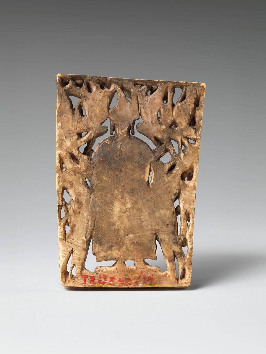 Panel from a Portable Shrine: The Descent of the Buddha from Trayastrimsha Heaven, Ivory with traces of color, India (Jammu and Kashmir, ancient kingdom of Kashmir),