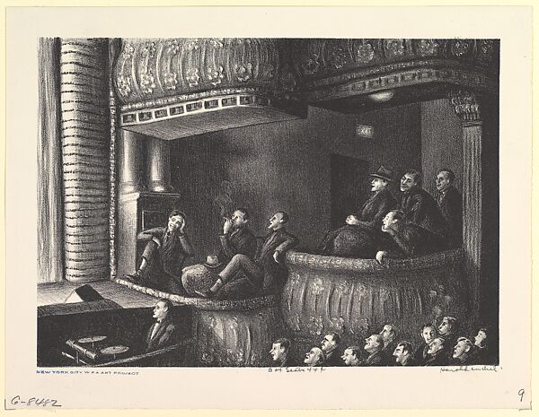 Box Seats 44¢, Harold Anchel (American, 1912–1980), Lithograph 