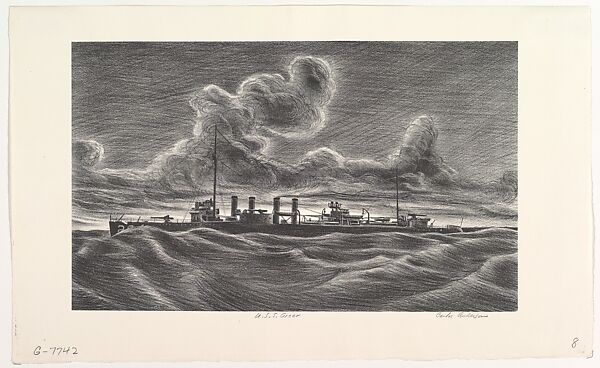 U.S.S. Greer, Carlos Anderson (American, Midvale, Utah 1904–1978 Salt Lake City, Utah), Lithograph 