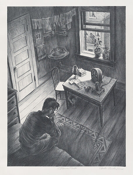 Minor Poet, Carlos Anderson (American, Midvale, Utah 1904–1978 Salt Lake City, Utah), Lithograph 