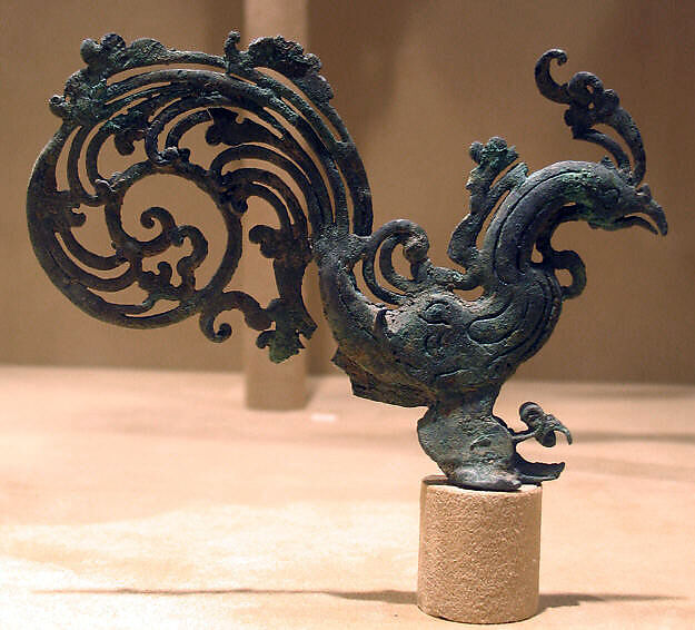 Finial with a Cockerel, Bronze, Indonesia (Java) 