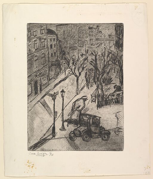 The Law, David Bekker (American, Vilna, Poland 1897–1955), Drypoint 