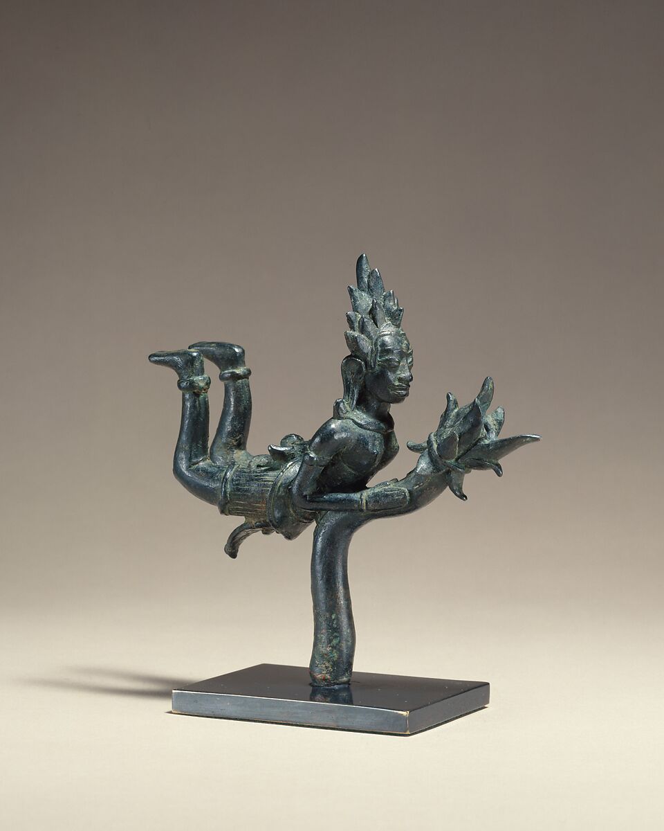 Finial in the Form of an Apsara, Bronze, Thailand (Haripunjaya)
