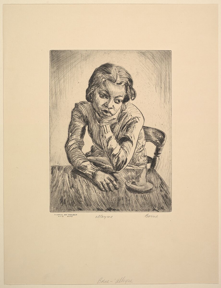 Alleyne, Mortimer Borne (American (born Poland), Rypin 1902–1987 Nyack, New York), Drypoint 