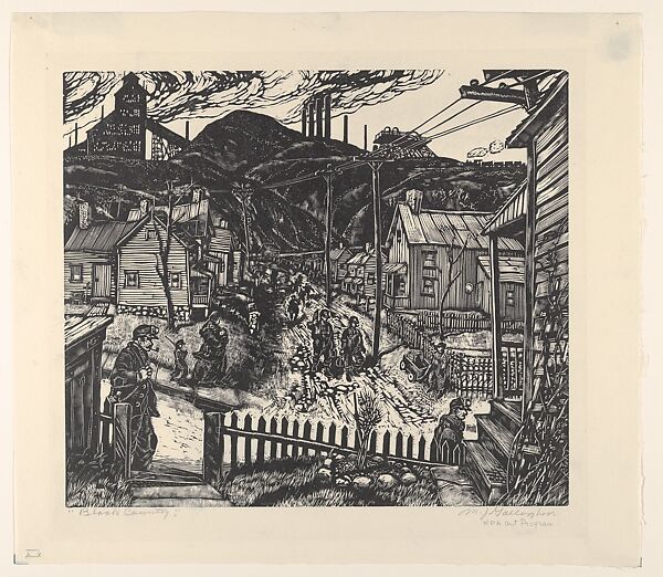 Black Country, Michael J. Gallagher (American, Scranton, Pennsylvania 1898–1965 Philadelphia, Pennsylvania), Wood engraving 