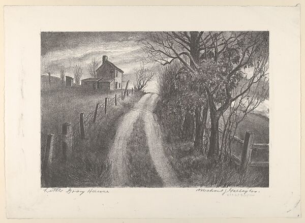 Little Gray House, Michael J. Gallagher (American, Scranton, Pennsylvania 1898–1965 Philadelphia, Pennsylvania), Lithograph 