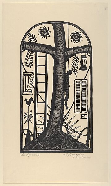 The Lynching, Michael J. Gallagher (American, Scranton, Pennsylvania 1898–1965 Philadelphia, Pennsylvania), Wood engraving 