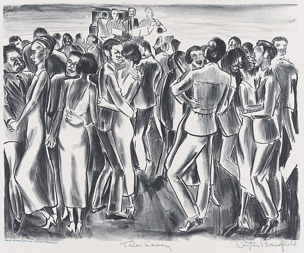 The Savoy, Dayton Brandfield (American, New York 1911–1993 Grover Beach, California), Lithograph 