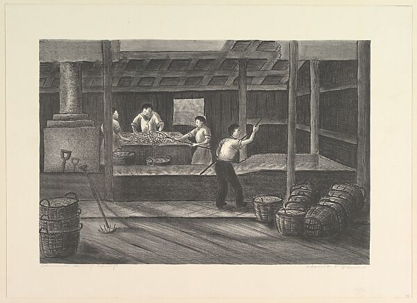 Chinese Shrimp Camp, David Paul Chun (American, Honolulu, Hawaii 1898–1989 San Francisco, California), Lithograph 