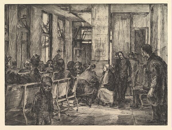 Clinic, Beatrice Cuming (American, 1903–1974), Etching 