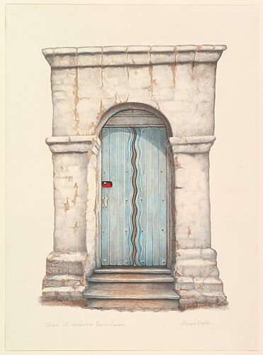 Door of mission San Juan