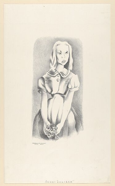 Lucille, Arthur E. Dunn (American, born Tetonia, Idaho 1919), Lithograph 