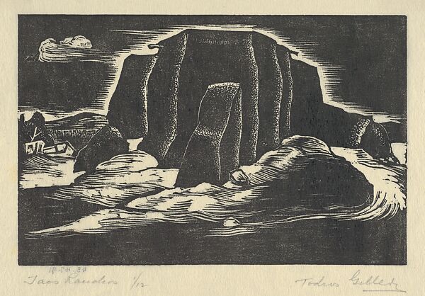 Taos Ranchos, Todros Geller (American, Vinnitza, Ukraine, Russia 1889–1949), Woodcut 