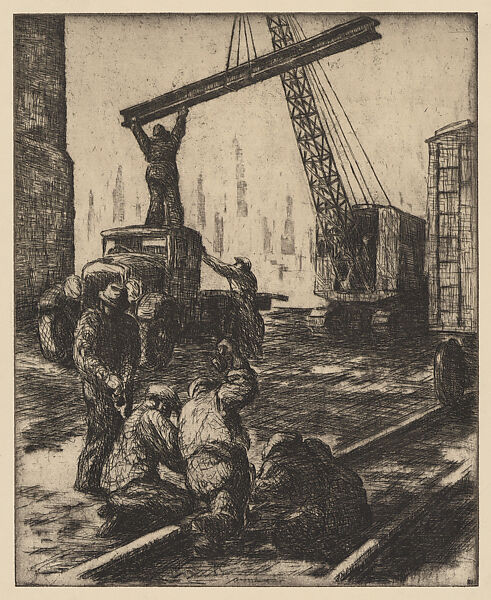 Labor, Edmond Mario Granville (American, Chicago 1905–1969), Etching 