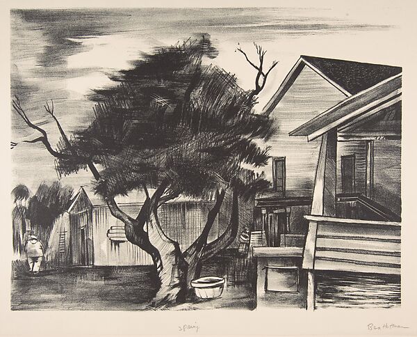 Spring, Ben Hoffman Abramowitz (American, Brooklyn, New York 1917–2011 Washington, D.C.), Lithograph 