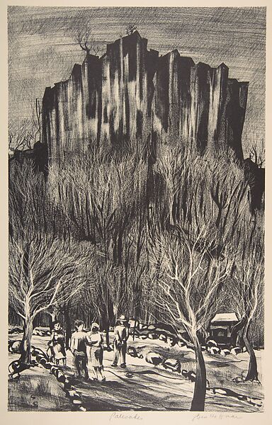 Palisades, Ben Hoffman Abramowitz (American, Brooklyn, New York 1917–2011 Washington, D.C.), Lithograph 