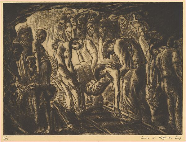 Mine Tragedy, Irwin David Hoffman (American, Boston, Massachusetts 1901–1989), Etching 