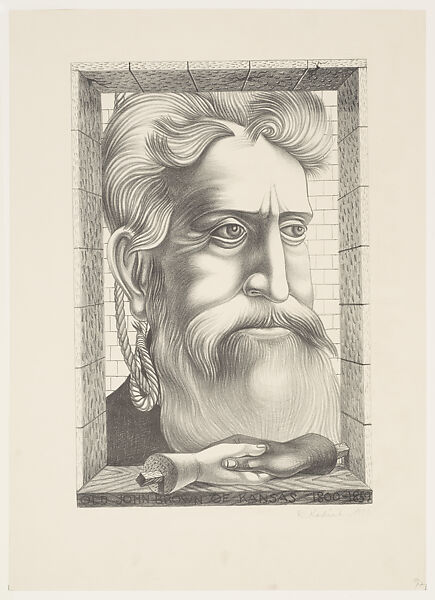 Old John Brown of Kansas, 1800-1859, Reuben Kadish  American, Lithograph